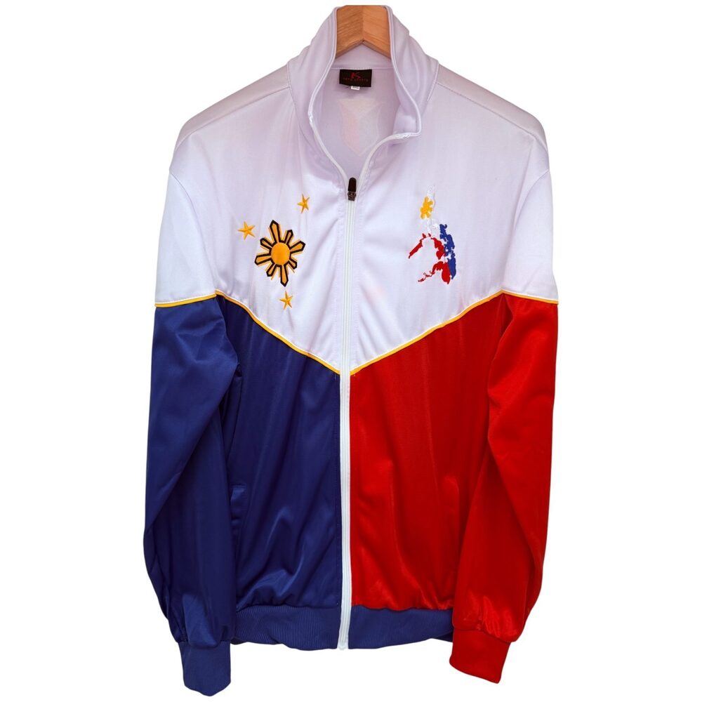 KET'S SPORTS Philippines flag colors, map, sun and stars Full Zip Jacket Men's